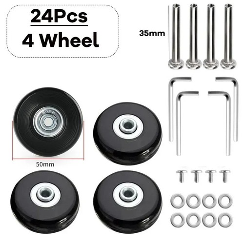 50x18mm luggage wheels set - luggage,