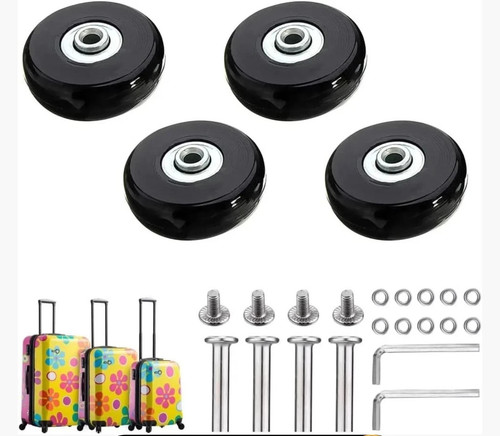 50x18mm luggage wheels set - 50x18mm,