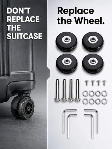 50x18mm luggage wheels - luggage, set