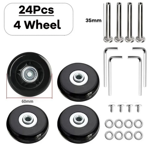 50x18mm luggage wheels set - luggage,