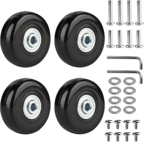 50x18mm luggage wheels set - 50x18mm,
